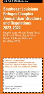 Cover of SE Louisiana Refuges user brochure