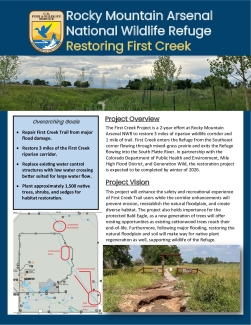 Rocky Mountain Arsenal NWR Restoring First Creek 