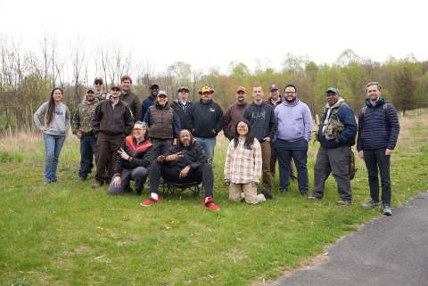Group photo from the mentored turkey hunt